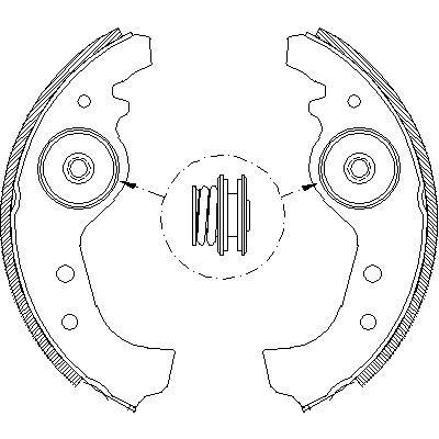 Remsa 4015.01 комплект тормозных колодок на FIAT UNO (146A/E)