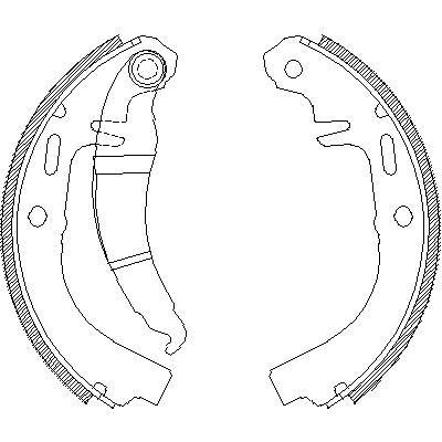 Remsa 4025.00 комплект тормозных колодок на OPEL MANTA B CC (53_, 55_)