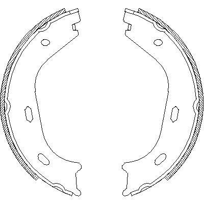 REMSA Колодки торм.бараб.[160x25] (4058.01)