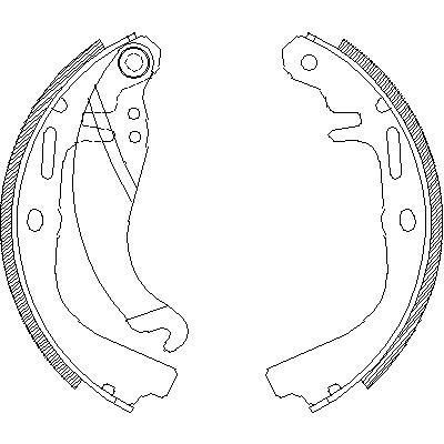 Remsa 4065.00 комплект тормозных колодок на OPEL ASCONA C Наклонная задняя часть (84_, 89_)