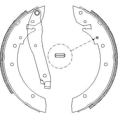 Remsa 4069.00 комплект тормозных колодок на PEUGEOT 505 Break (551D)