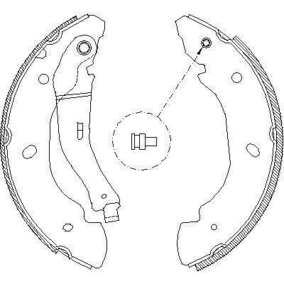 REMSA Колодки барабанные FORD Transit 00-06 /254x52mm (4110585, 4107.00)