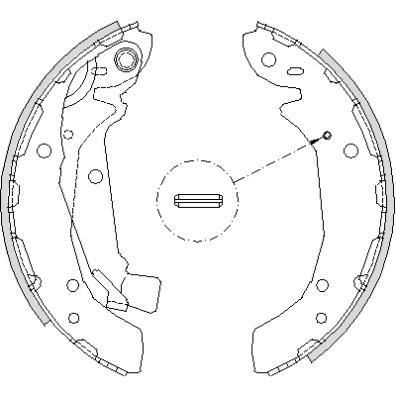 Remsa 4197.00 комплект тормозных колодок на HYUNDAI SONATA IV (EF)