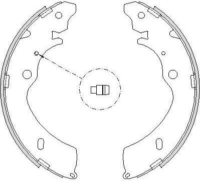 REMSA 4224.00_[8973682530] !колодки барабанные Isuzu D-MAX 2.5D/2.5DiTD 4x4 02> (422400)