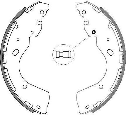 REMSA 4246.00_колодки барабанные з.! Nissan Navara D40M 2.5DCI/3.0DCI 05> (424600)