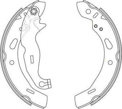 Remsa 4278.00 комплект тормозных колодок на FORD FIESTA VI