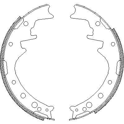 Remsa 4342.00 комплект тормозных колодок на TOYOTA HIACE I Wagon (LH1_, RH1_, LH3_, RH3_, LH2_, RH2_)
