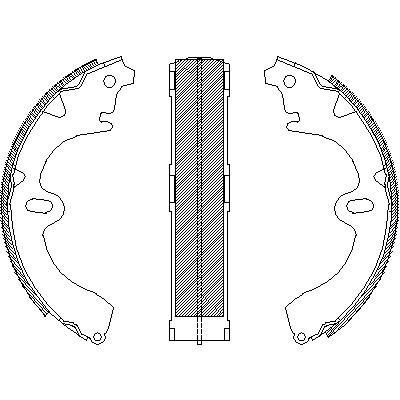 Remsa 4345.00 комплект тормозных колодок на TOYOTA COROLLA Liftback (_E8_)