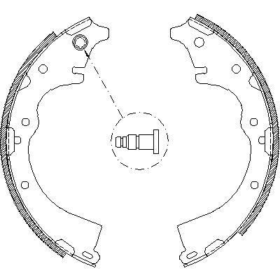 Remsa 4360.01 комплект тормозных колодок на TOYOTA HILUX II пикап (LN8_, RN5_, LN6_, YN6_, YN5_, LN5_, RN6_)