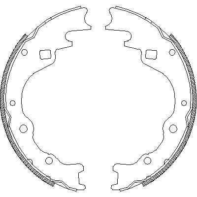 Remsa 4365.00 комплект тормозных колодок на MAZDA E-SERIE автобус (SR1)