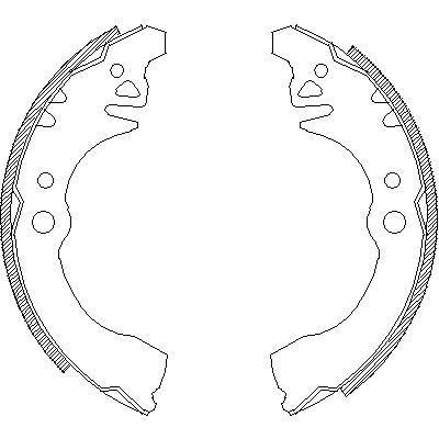Remsa 4374.00 комплект тормозных колодок на DAIHATSU CHARADE III (G100, G101, G102)