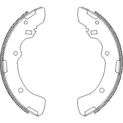 Remsa 4379.00 комплект тормозных колодок на MITSUBISHI L 300 фургон (P0_W, P1_W, P0_V, P1_V, P_2V, P2_W)