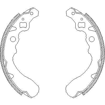 Remsa 4390.00 комплект тормозных колодок на DAIHATSU CUORE VI (L251, L250_, L260_)