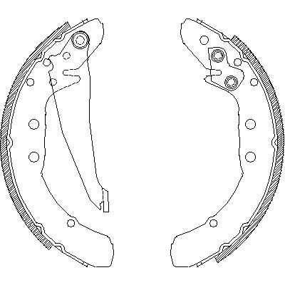 REMSA Колодки барабанные AD 80/100 82-94 VW G2/G3/B2/B3 (443698525A, 4397.00)