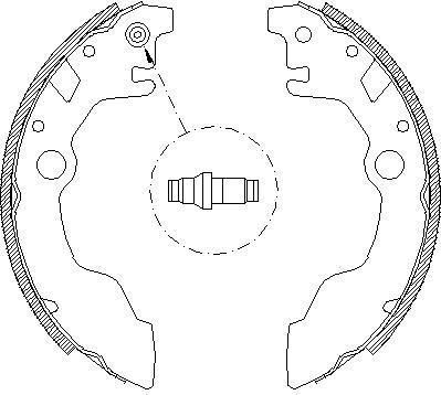 Remsa 4661.00 комплект тормозных колодок на SUBARU REX III