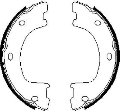 REMSA Колодки тормозные комплект, стояночная тормозная система (4674.00)