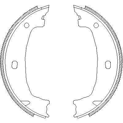Remsa 4715.00 комплект тормозных колодок, стояночная тормозная с на Z4 (E85)