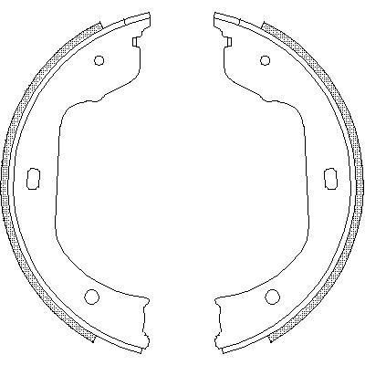 REMSA Колодки тормозные комплект, стояночная тормозная система (4740.00)