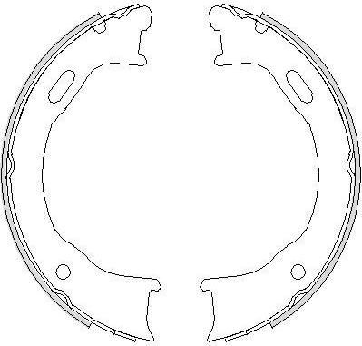 REMSA Колодки тормозные комплект, стояночная тормозная система (4747.00)