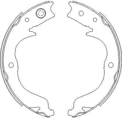 REMSA Колодки тормозные комплект, стояночная тормозная система (4748.00)