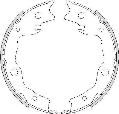 REMSA Колодки тормозные комплект, стояночная тормозная система (4752.00)