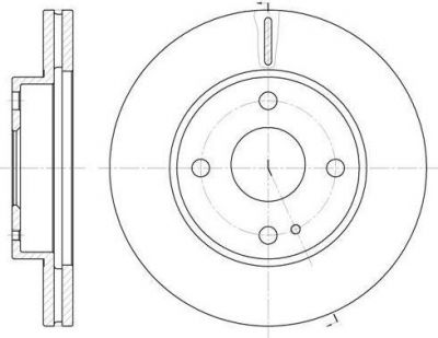 Remsa 6056.10 тормозной диск на MAZDA 323 C IV (BG)