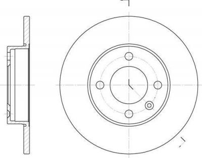 Remsa 6086.00 тормозной диск на VW POLO купе (86C, 80)