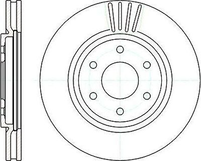 Remsa 61037.10 тормозной диск на NISSAN NAVARA (D40)