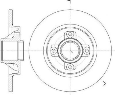 Remsa 61058.00 тормозной диск на CITROEN BERLINGO (B9)