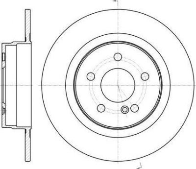 Remsa 61070.00 тормозной диск на MERCEDES-BENZ C-CLASS (W204)