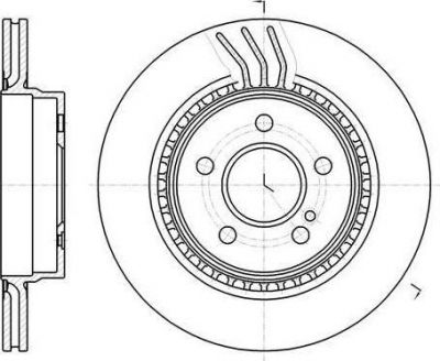 Remsa 61071.10 тормозной диск на MERCEDES-BENZ E-CLASS купе (C207)