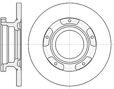 Remsa 61107.00 тормозной диск на FORD TRANSIT c бортовой платформой/ходовая часть