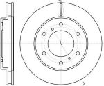 Remsa 61118.10 тормозной диск на MITSUBISHI PAJERO SPORT II (KH_, KG_)