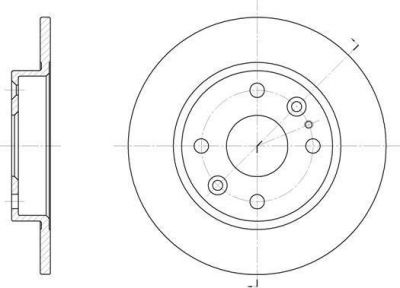 Remsa 61119.00 тормозной диск на MAZDA 323 C IV (BG)