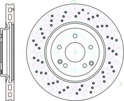 Remsa 61138.10 тормозной диск на MERCEDES-BENZ C-CLASS (W203)