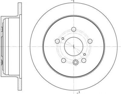Remsa 61158.00 тормозной диск на TOYOTA PREVIA (MCR3_, ACR3_, CLR3_)