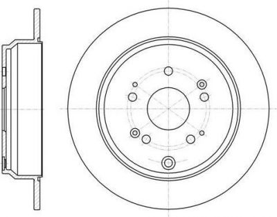 REMSA Торм.диск зад.[304x9] 5 отв. ( min2) (61174.00)