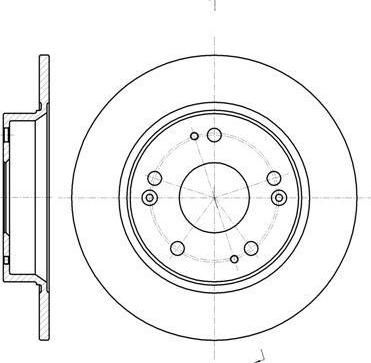 Remsa 61175.00 тормозной диск на HONDA CIVIC IX (FK)