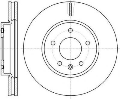 Remsa 61183.10 тормозной диск на CHEVROLET CAPTIVA (C100, C140)