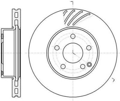 Remsa 61184.10 тормозной диск на MERCEDES-BENZ C-CLASS (W204)