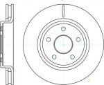 Remsa 61210.10 тормозной диск на VW GOLF V (1K1)