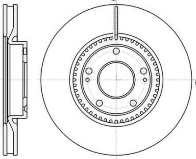 REMSA Диск торм. пер. вент.[300x28] 5 отв.(min2) (61217.10)