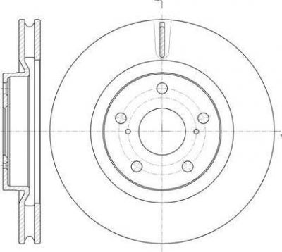 Remsa 61259.10 тормозной диск на TOYOTA CAMRY седан (AVV5_, XV5_)