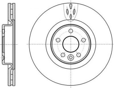 Remsa 61304.10 тормозной диск на VOLVO V70 III (BW)