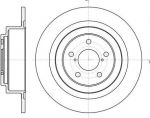 Remsa 61343.00 тормозной диск на SUBARU OUTBACK (BE, BH)
