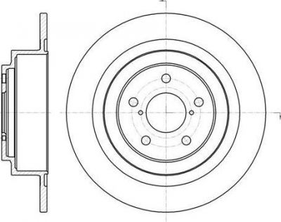 Remsa 61343.00 тормозной диск на SUBARU OUTBACK (BE, BH)