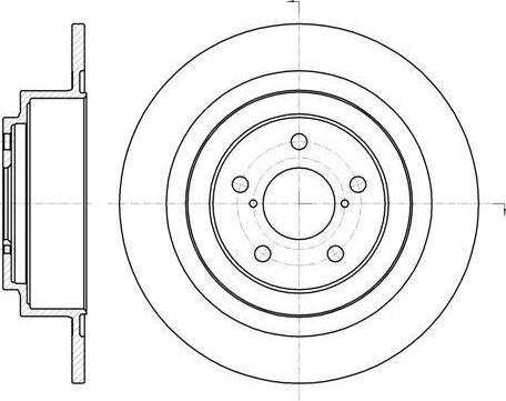 Remsa 61343.00 тормозной диск на SUBARU OUTBACK (BE, BH)