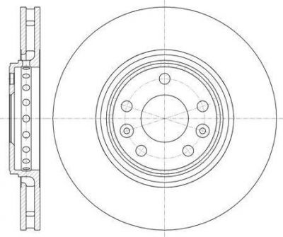 Remsa 61345.10 тормозной диск на RENAULT MEGANE III Grandtour (KZ0/1)