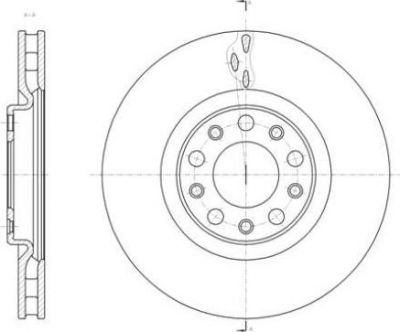 Remsa 61427.10 тормозной диск на ALFA ROMEO 159 (939)