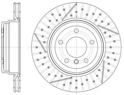 Remsa 61451.10 тормозной диск на 3 кабрио (E93)